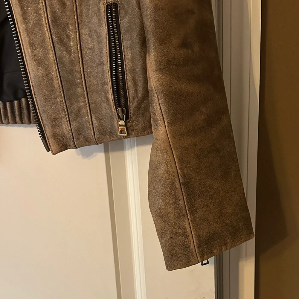 Guess Brown Leather Jacket - Picture 5 of 16